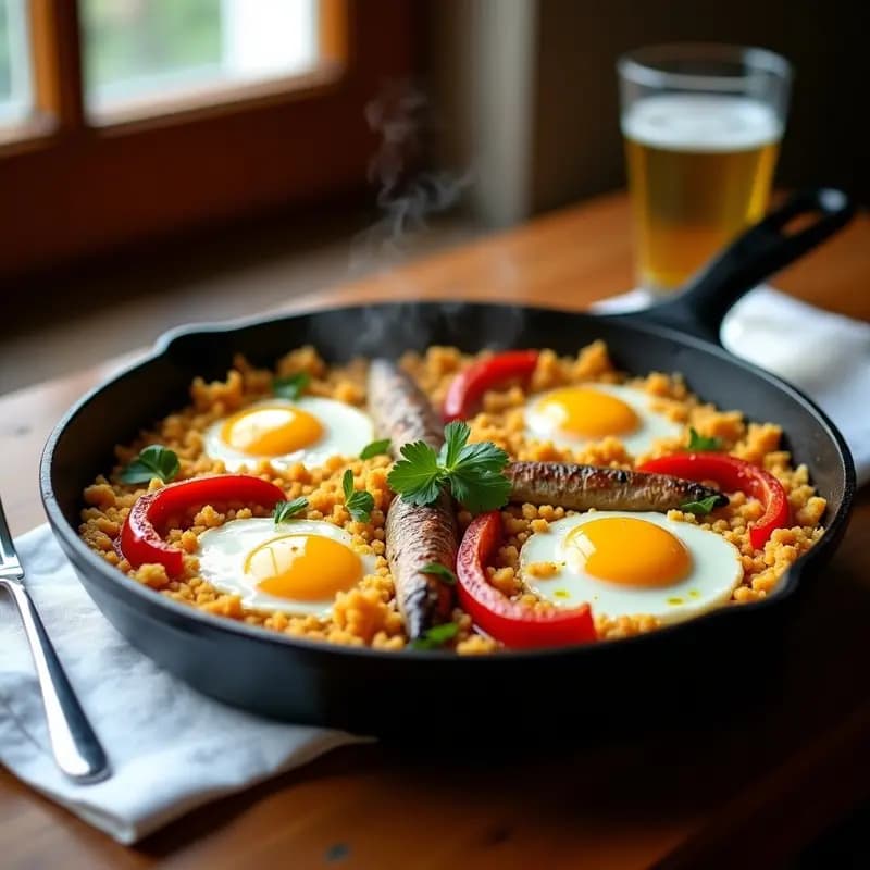 Migas Extremadñas con Sardinas y Pimientos Asados: Receta de Abuela Sin Usar Chicharrones