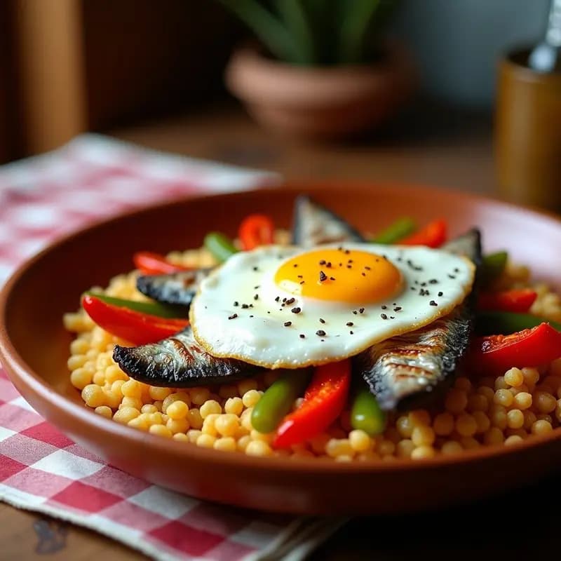 Migas con Sardinas y Pimientos Asados: Receta de Pescado Típica de Andalucía