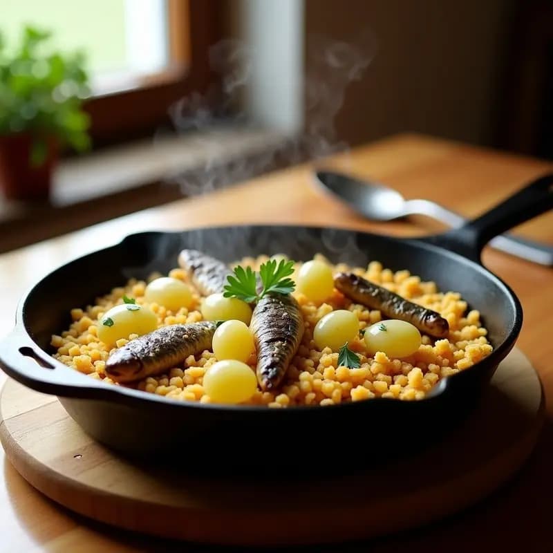 Migas con Sardinas y Uvas: Receta Extremeña Dulce-Salada y Sin Gluten