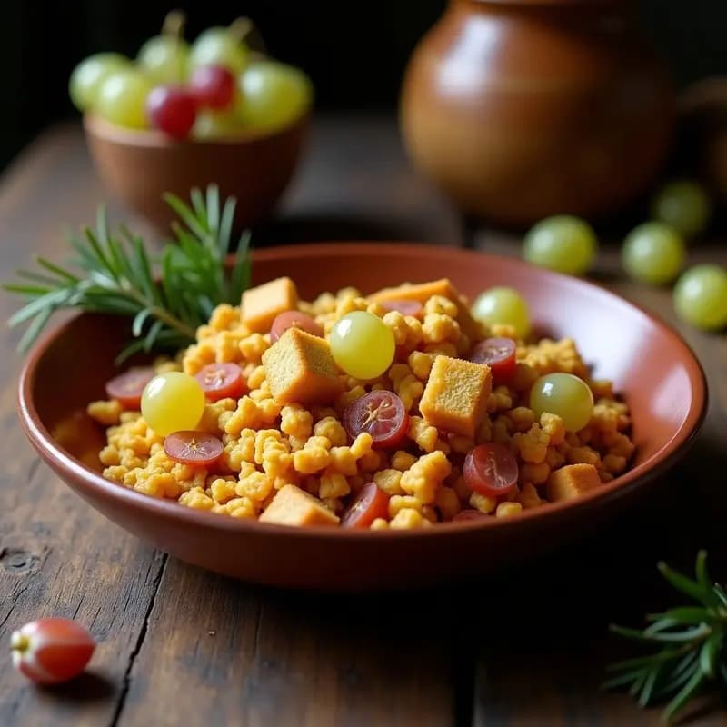 Migas con Uvas y Panceta: Receta de Aprovecho Aragonesa Dulce-Salada
