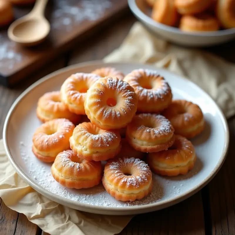 Miguelitos de La Roda: Rosquillas Esponjosas Bañadas en Azúcar