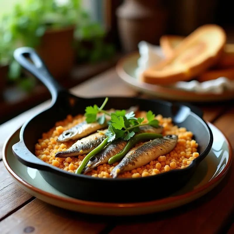 Miguitas de Pan con Sardinas y Pimientos Verdes: Desayuno o Cena de Aprovecho Andaluz