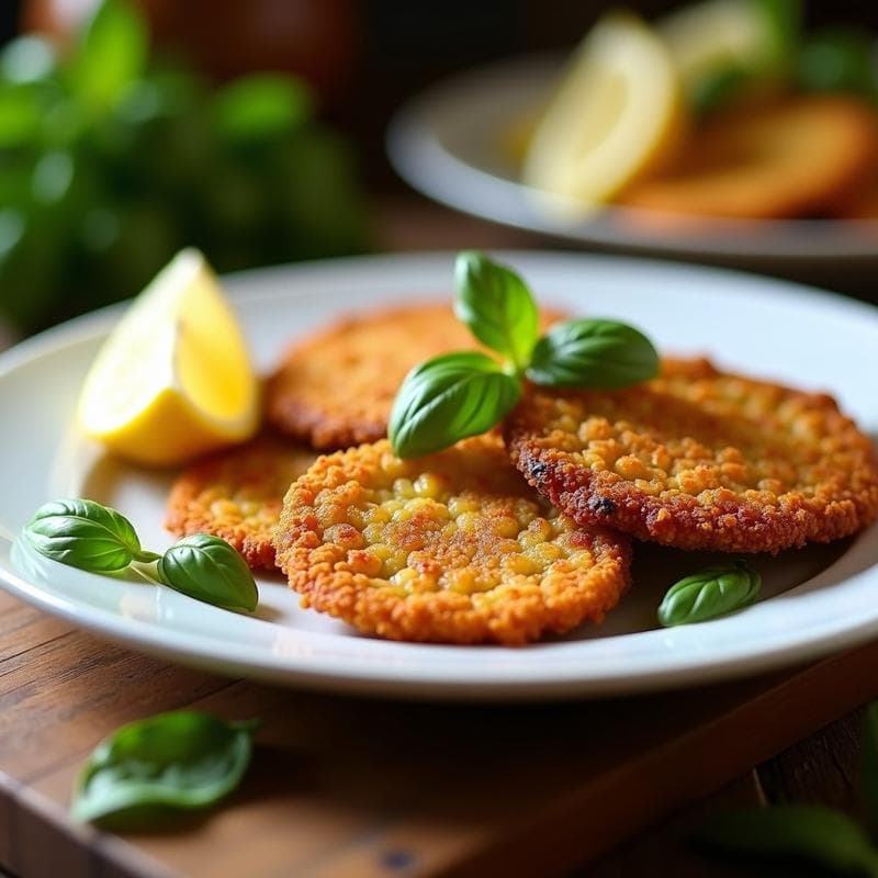 Milanesas de Berenjena con Pan rallado de Almendra: Receta Italiana Keto en Airfryer