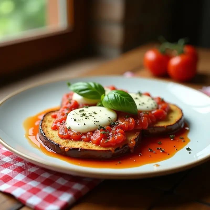 Milanesas de Berenjena a la Napolitana: Receta Italiana Sin Harina y Bajo en Calorías