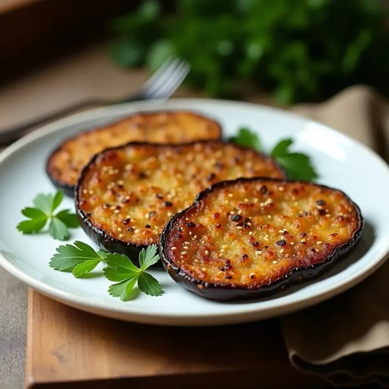 Milanesas de Berenjena con Pan Rallado de Semillas: Receta Argentina Sin Gluten en Airfryer