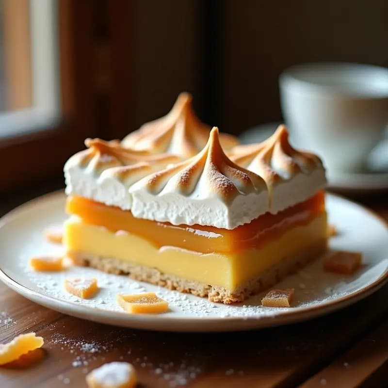 Milhojas de Dulce de Leche y Merengue: Postre Argentino Crujiente y Cremoso en 3 Capas