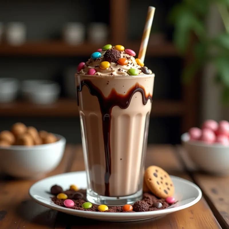 Milkshake de Brownie, Helado de Cookies y Topping de Lacasitos: El Batido Más Irresistible del Mundo
