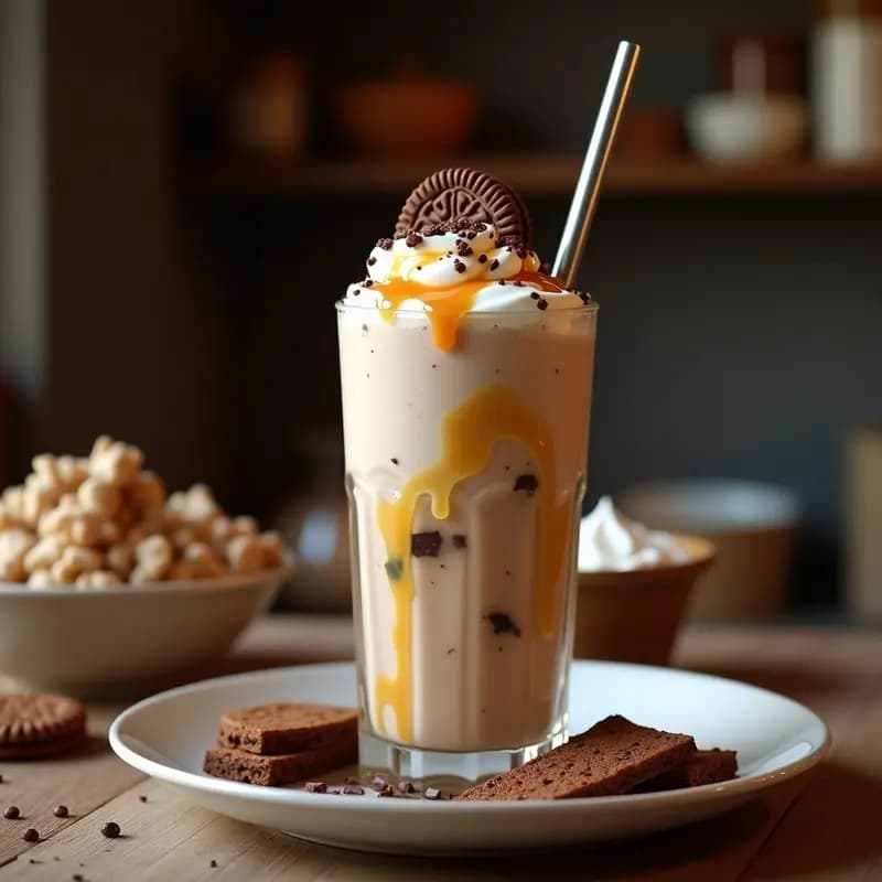 Milkshake de Brownies, Helado y Caramelo Salado: El Postre que Te Hará Olvidar la Dieta