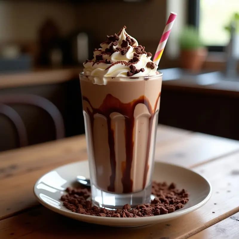 Milkshake de Brownies, Helado de Chocolate y Nata Montada: Postre para Diabéticos (de Felicidad)