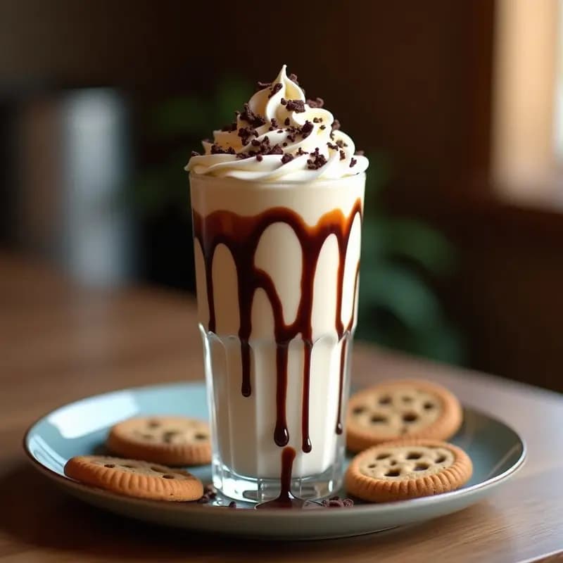 Milkshake de Cookies con Pedazos de Galleta y Nata Montada: El Batido de los Sueños
