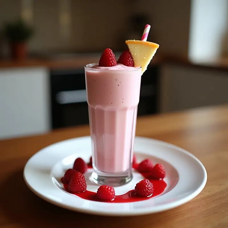 Milkshake de Fresa con Trozos de Cheesecake y Siamés: Bebida de 1000 calorías