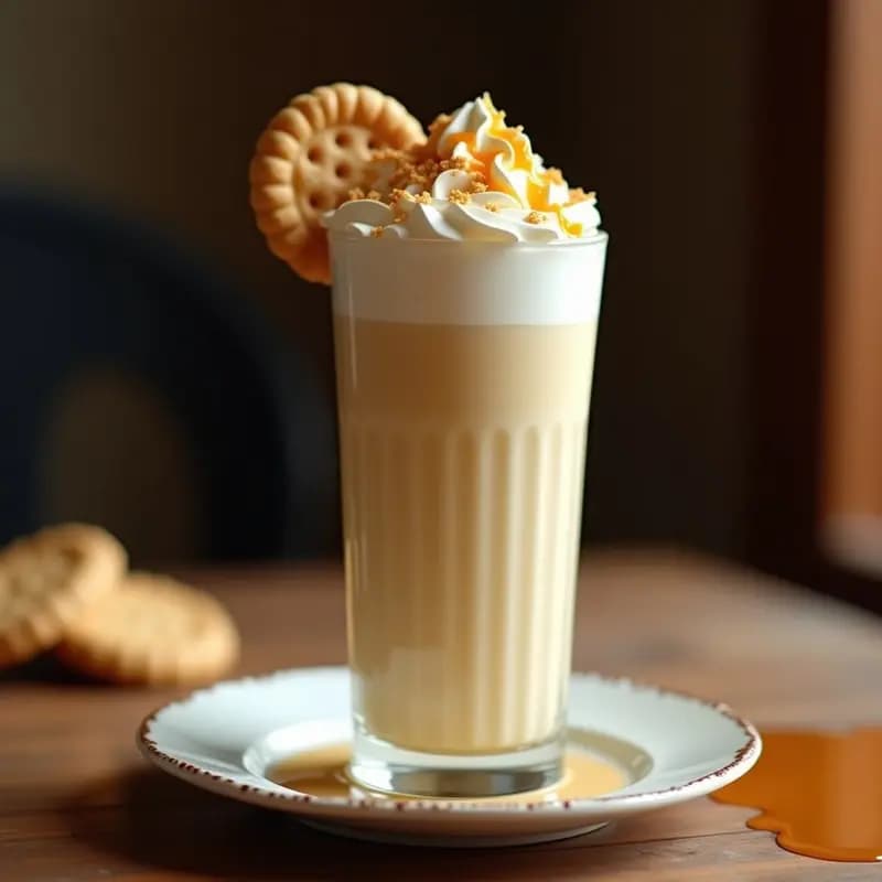 Milkshake de Galletas Lotao con Caramelo Líquido y Nata Montada: Batido Mexicano Ultra-Dulce