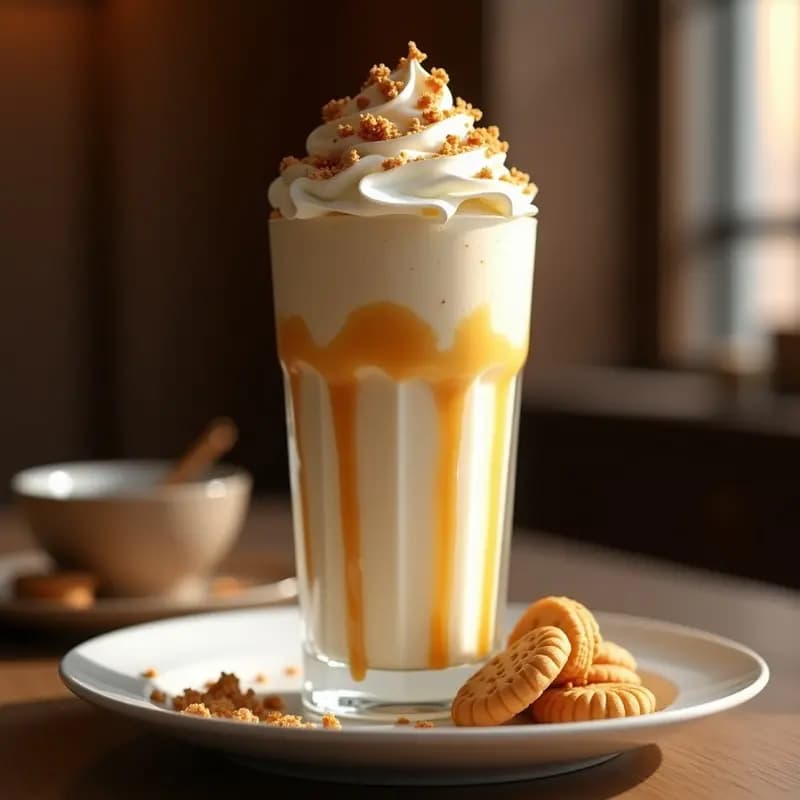 Milkshake de Galletas Loteria con Helado de Vainilla, Nata y Caramelo Líquido: sueña en Grande