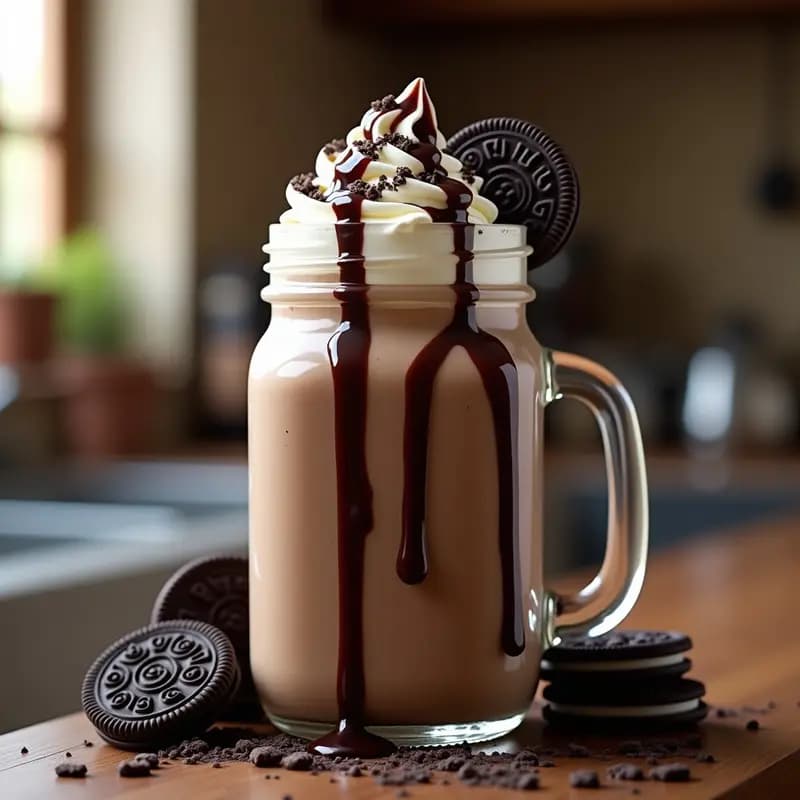 Milkshake de Galletas Oreo con Helado de Cookies y Nata: Receta de Batido Monstruoso y Adictivo