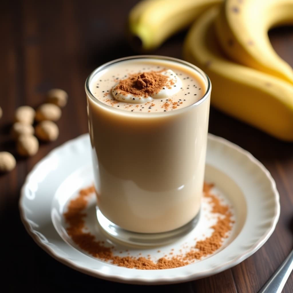 Milkshake de Plátano Macho y Cacahuete: Bebida Keto y Sin Lácteos para Post-Entreno