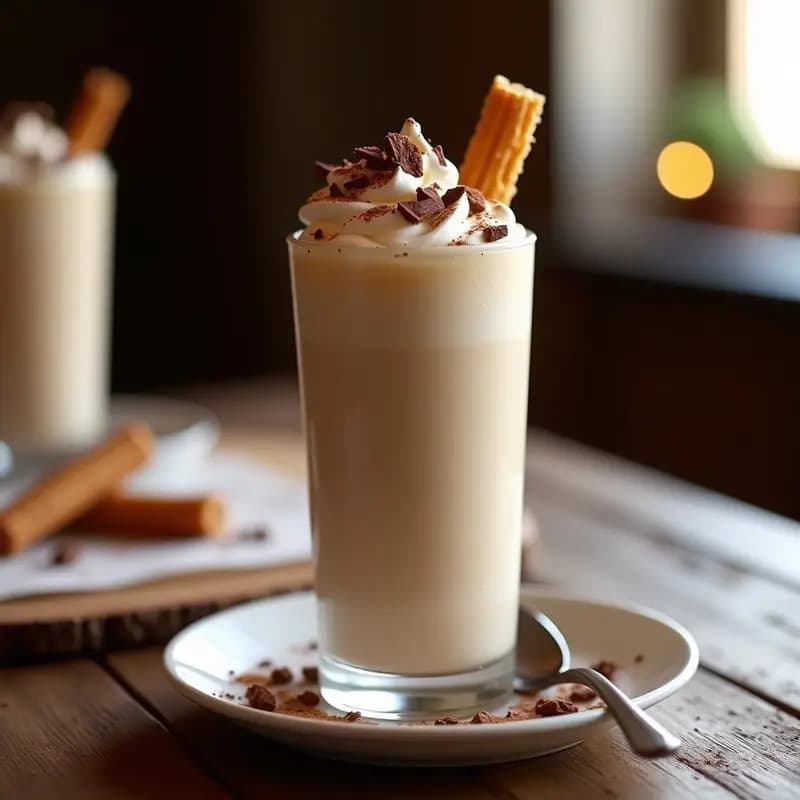 Milkshake de Turrón y Churros Triturados: Bebida Navideña Spanol Extrema