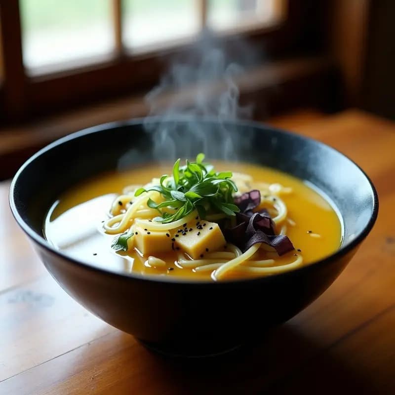 Miso Soup con Fideos de Calabacín y Algas Dulse: Receta Japonesa Detox y Sin Gluten
