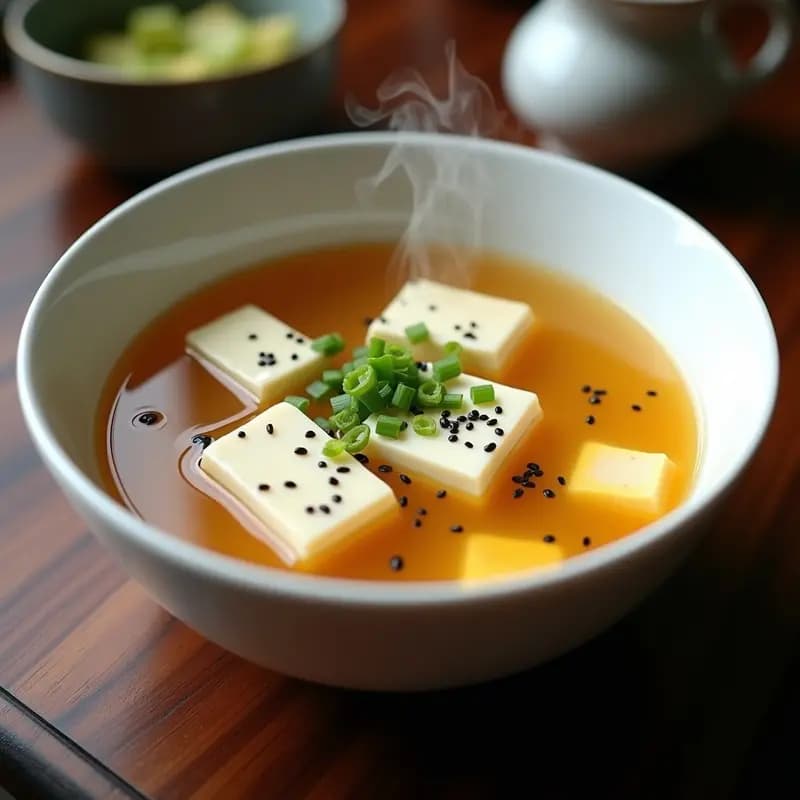 Miso Soup con Tofu Sedoso y Algodón de Mar: Receta Japonesa Reconfortante en 15 Minutos