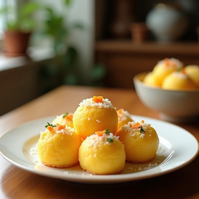 Mochi Relleno de Mango y Coco: Postre Japonés Sin Horno y con 4 Ingredientes