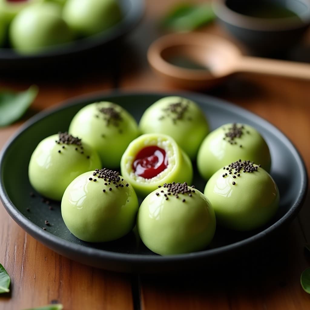 Mochi de Matcha y Red Bean: Postre Japonés Sin Horno en Thermomix