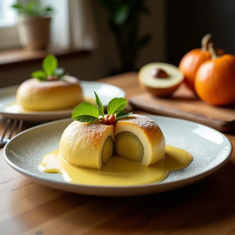 Mochi Relleno de Crema de Pistacho y Frambuesas: Postre Japonés con Toque Italiano
