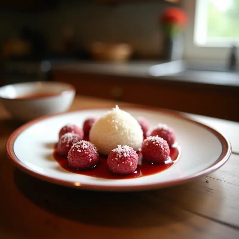 Mochi de Red Bean y Coco: Postre Japonés Sin Azúcar y Keto