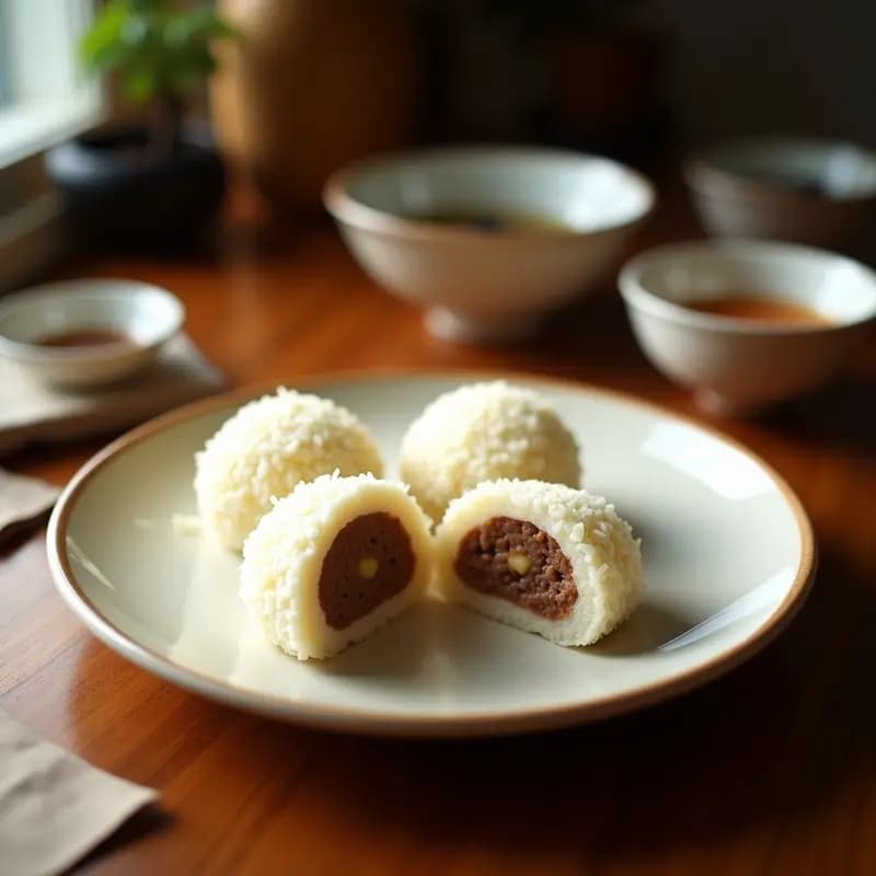 Mochi de Trinchado y Coco: Postre Brasileño Sin Gluten y Sin Azúcar en 4 Pasos