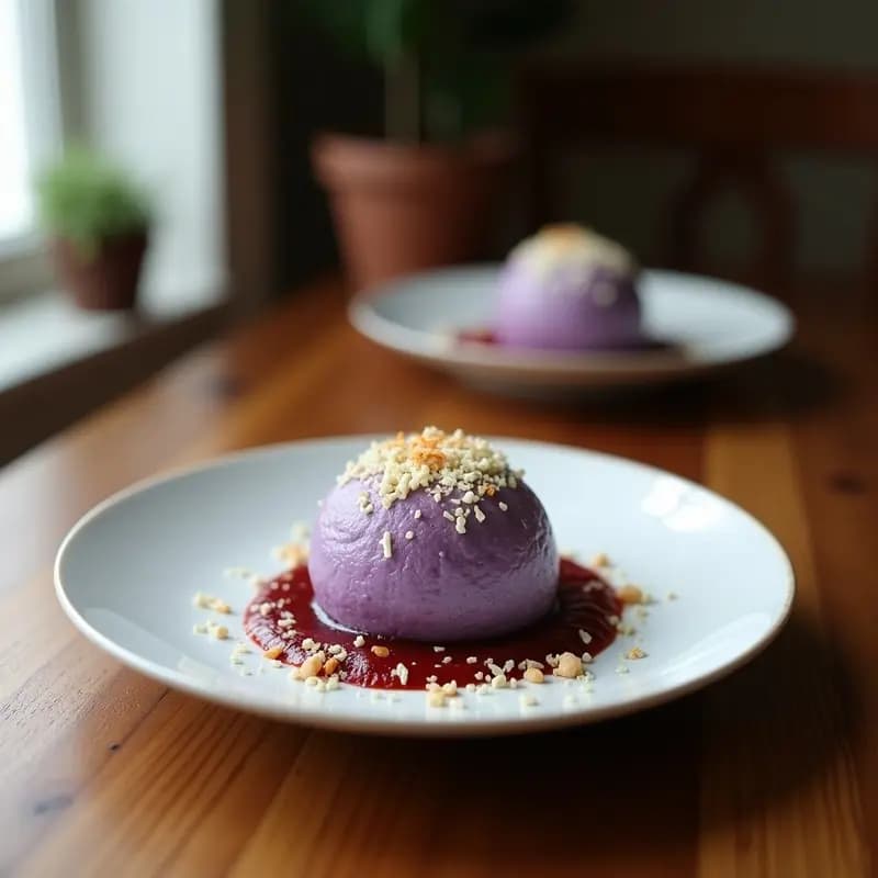 Mochi de Ube y Coco: Postre Filipino Sin Gluten y con Toque Exótico