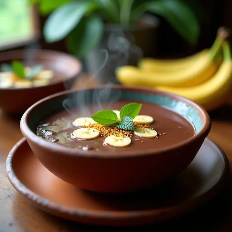 Mochica de Cacao y Plátano: Bebida Peruana Antioxidante y Signatura de la Selva