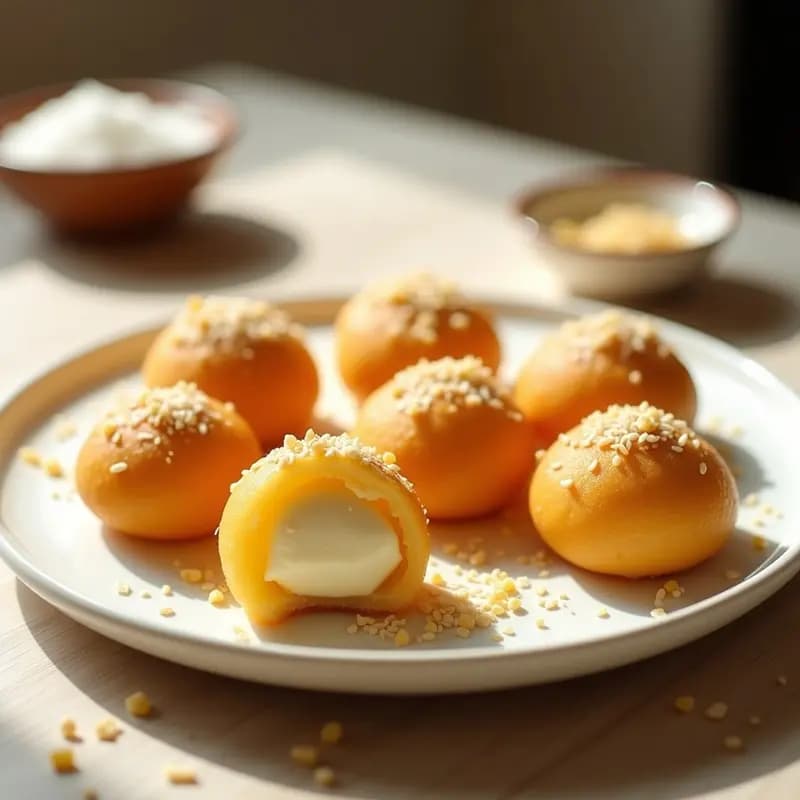 Mochika de Piña y Queso Philadelphia: Postre Peruano-Japonés sin Horno en 10 Minutos