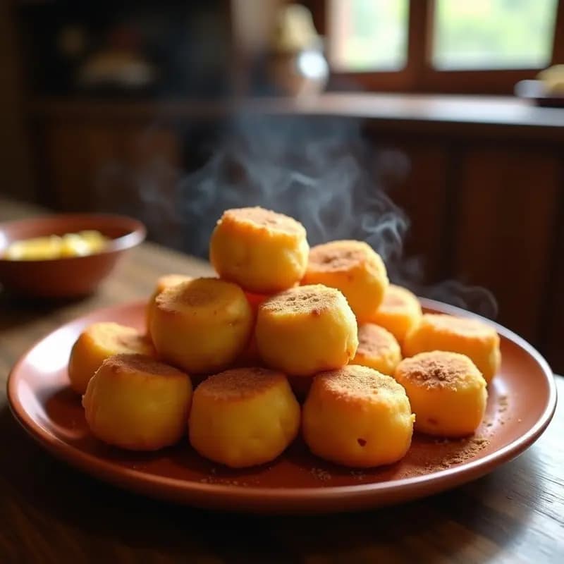 Mochika de plátano macho y queso: Postre paraguayo crujiente y dulce
