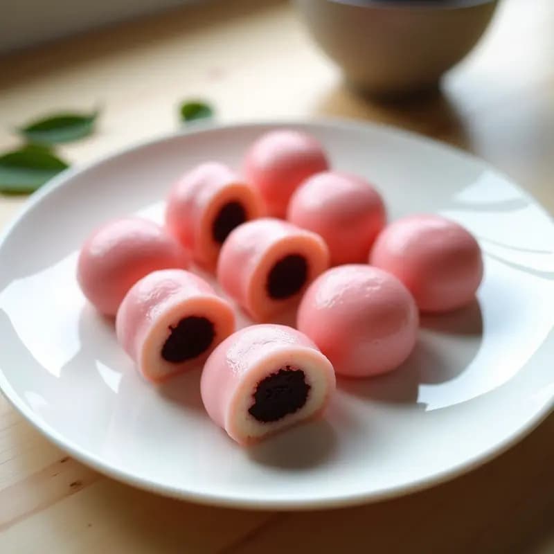 Mochis Japoneses rellenos de Anko: Postre Tradicional Sin Gluten y Sin Lácteos
