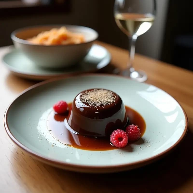 Moelleux de Chocolate y Ajo Negro: Postre Francés con Toque Umami Sorprendente