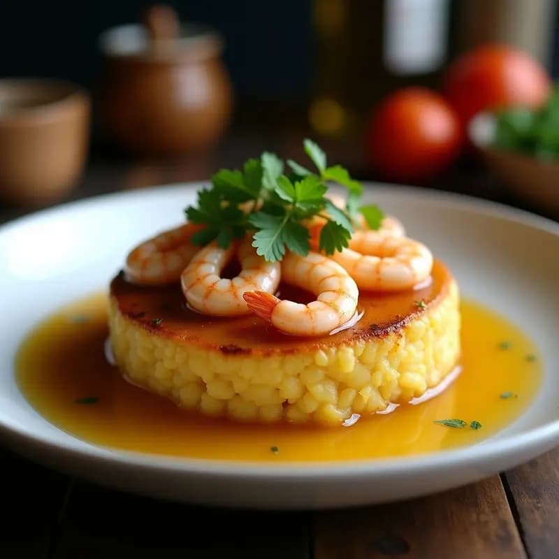 Mofongo político con Camarones y Caldo: Receta Puertorriqueña Sin Gluten y Gourmet