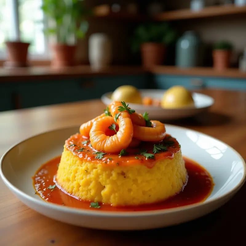 Mofongo con Camarones en Salsa Criolla: Receta Puerto Riqueña Sin Gluten