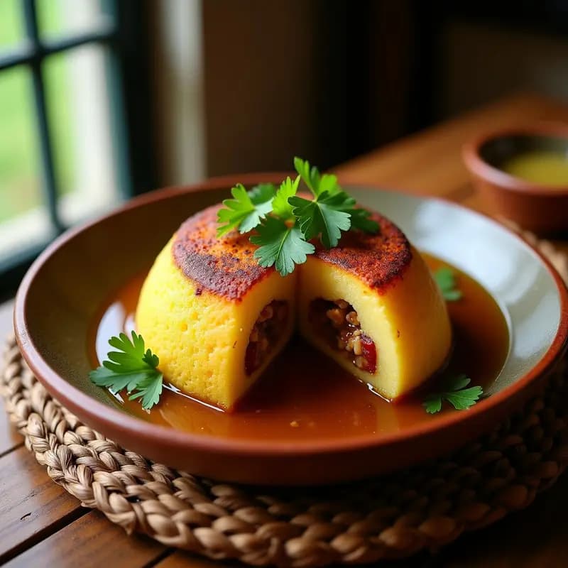 Mofongo de Chayote y Tocino Vegano: Receta Puertorriqueña en Mortero