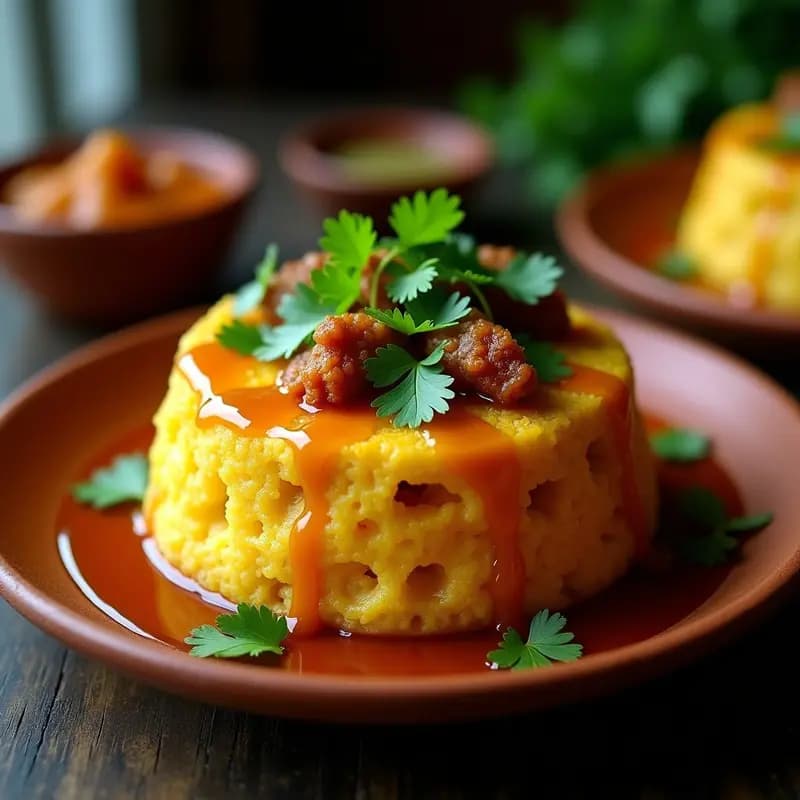 Mofongo Puertorriqueño con Chicharrón y Garlic Mojo: Receta Caribeña Reconfortante