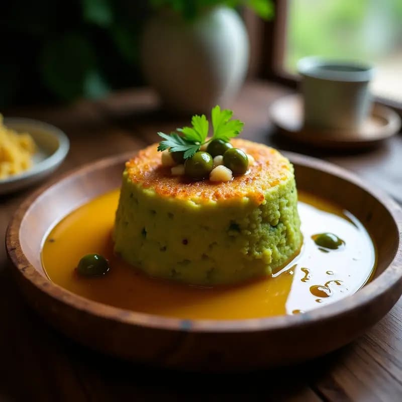 Mofongo de Plátano Verde y Bacalao Desalado: Receta Puertorriqueña Tradicional