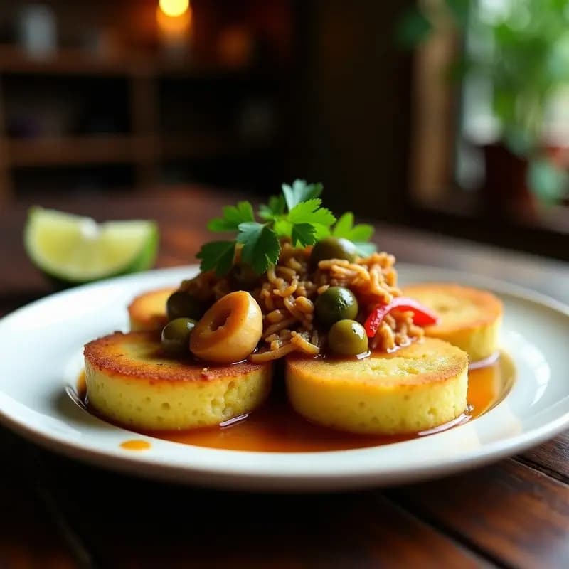 Mofongo de Plátano Verde con Garlic Shrimp Vegano: Receta Puertorriqueña con Jackfruit