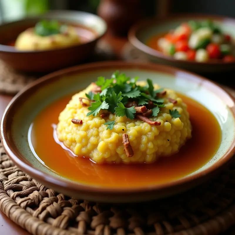 Mofongo Puertorriqueño: Receta con Plátano Verde, Cerdo y Caldo de Pollo