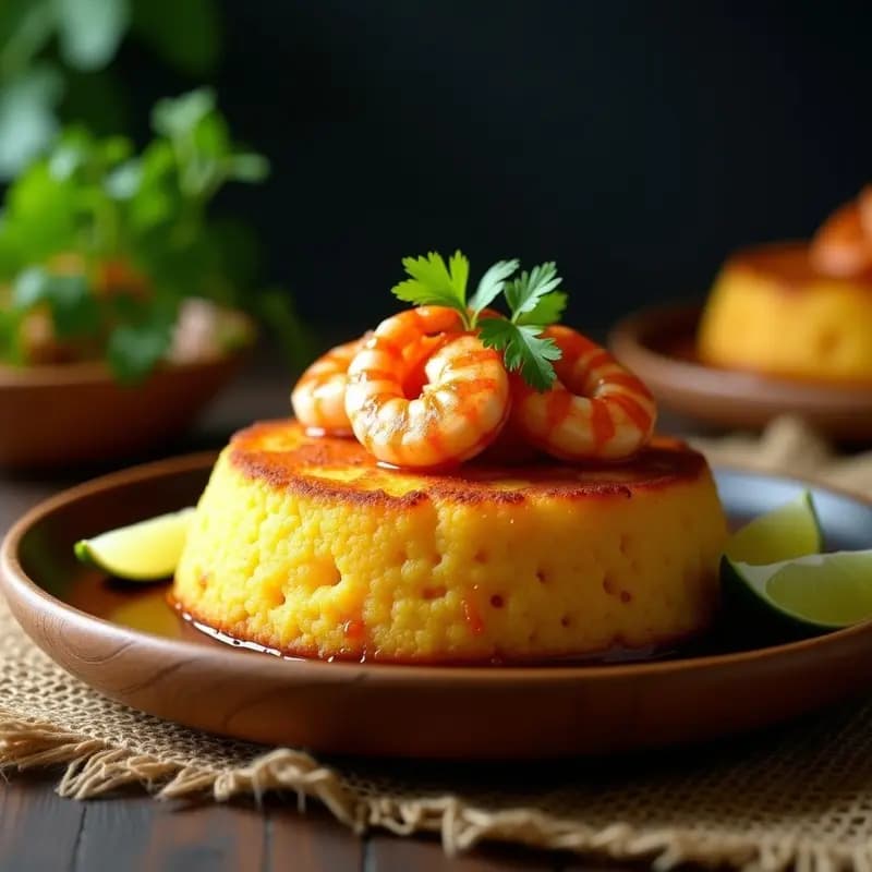 Mofongo de Yautía y Camarones: Receta Puertorriqueña Sin Gluten y Alta en Proteína