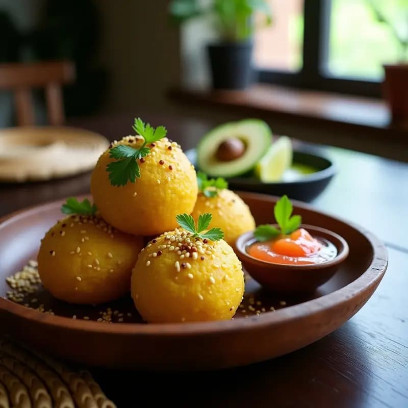 Mofongo de Yuca y Aguacate: Receta Puertorriqueña Vegana con Salsa de Cítricos