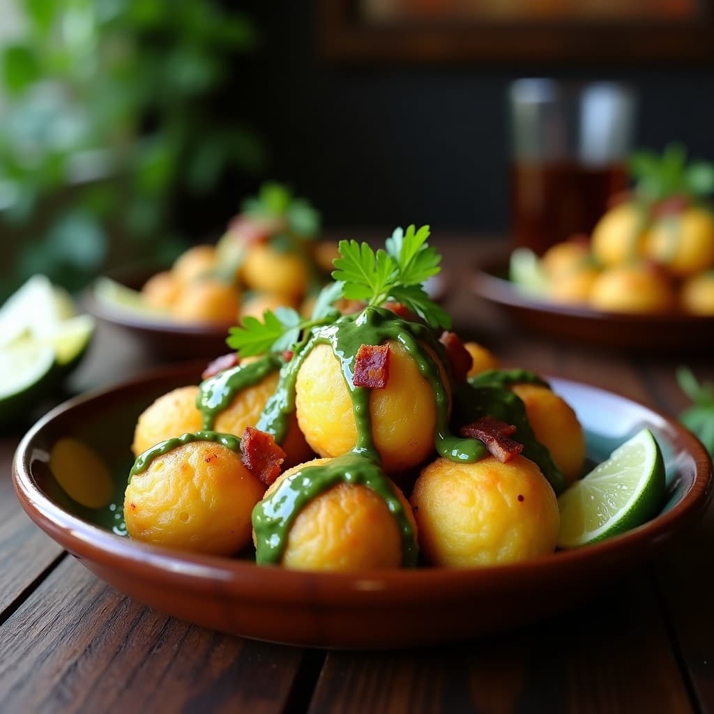Mofongo de Yuca y Bacon con Mojo de Cilantro: Receta Puertorriqueña en Olla Lenta