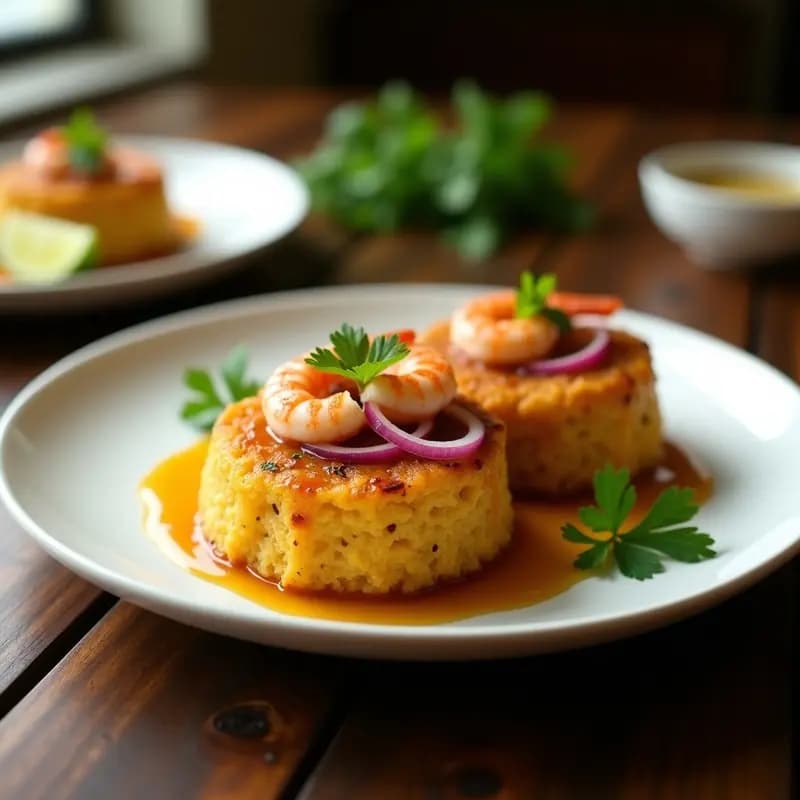 Mofongo de Yuca y Camarones: Receta Puertorriqueña Sin Gluten con Moje de Ajo