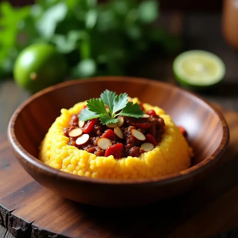 Mofongo de Yuca y Camelidos: Receta Puertorriqueña con Carne de Alce