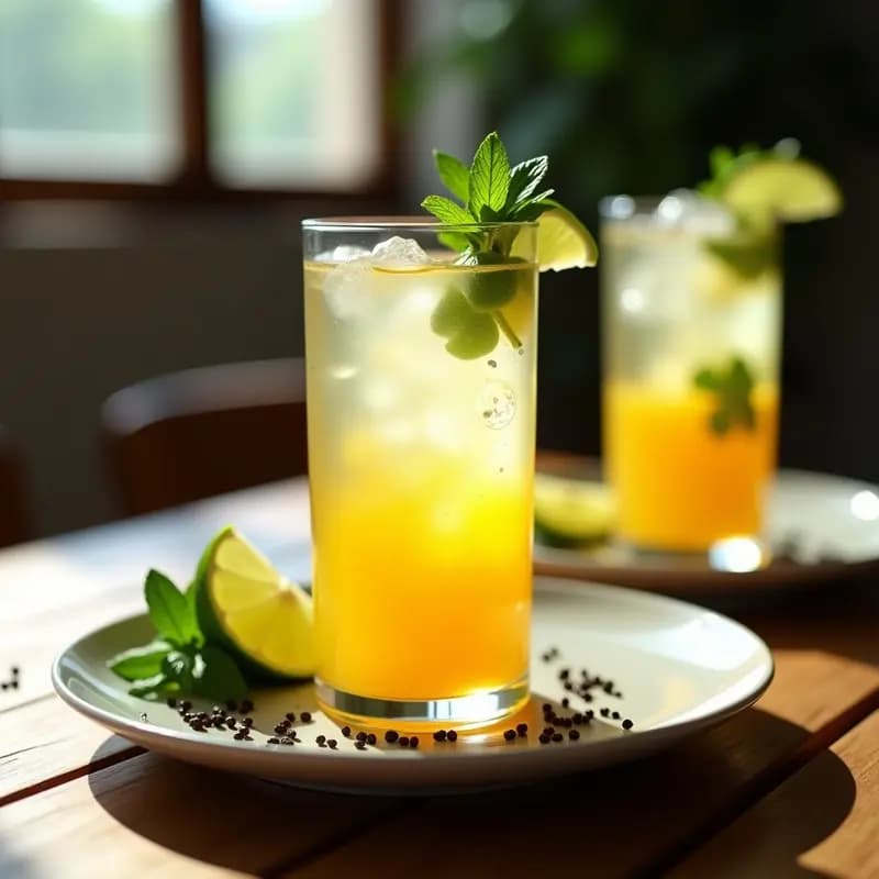 Mohito de Maracuyá y Mentira con Chía: Bebida Cubana Refrescante Sin Azúcar