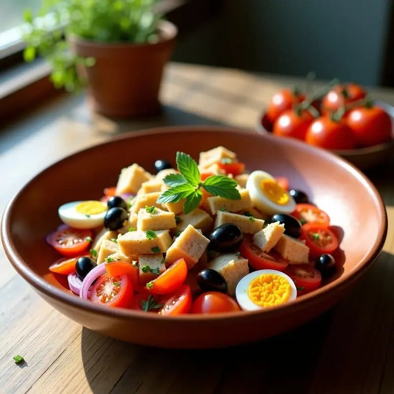 Mojete de Bacalao con Tomate y Pimiento: Ensalada Murciana Fresca