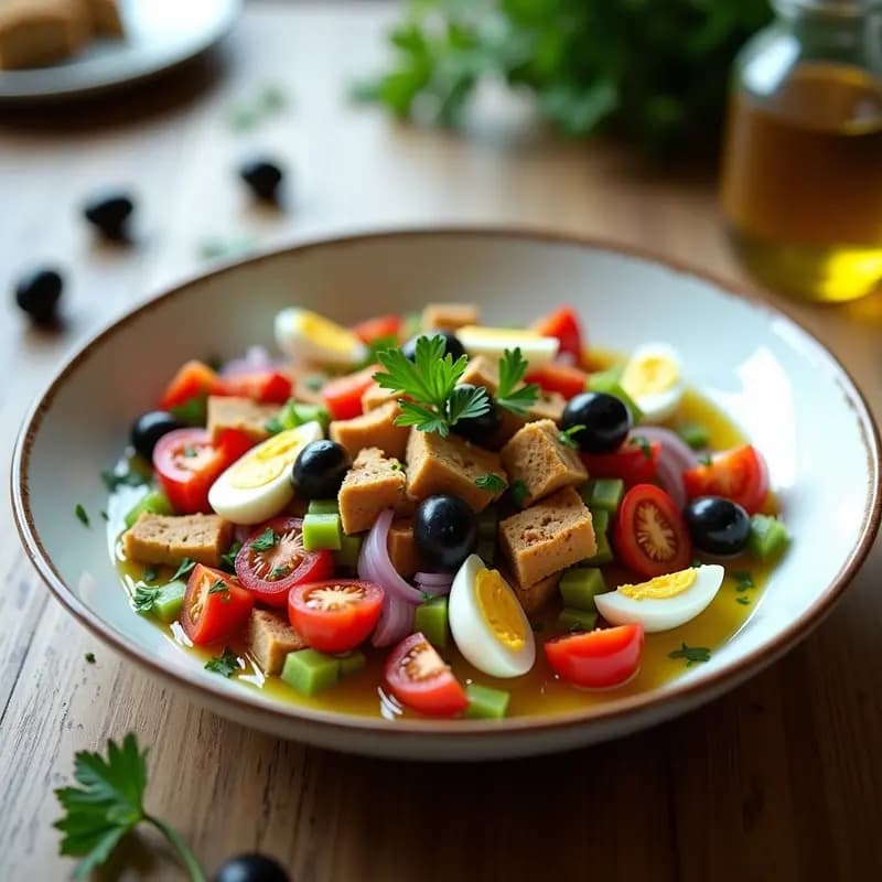 Mojete Murciano con Atún y Huevo Duro: Ensalada Fresca y Proteica