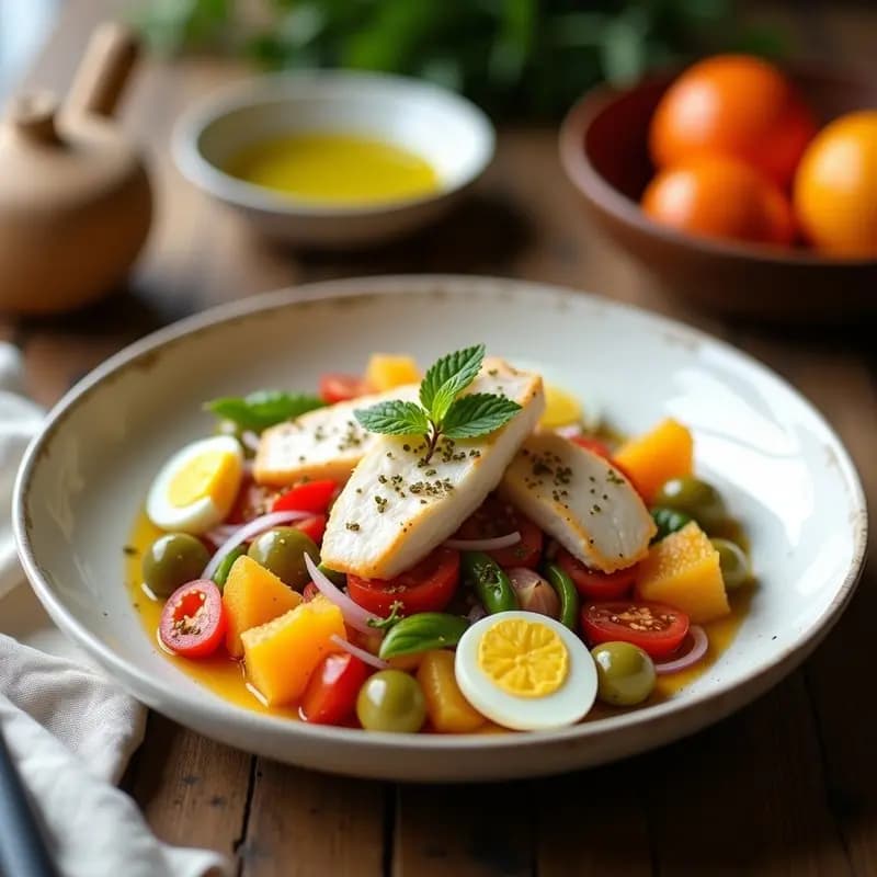 Mojete Murciano con Bacalao y Naranjas: Ensalada Tradicional con Toque Ácido