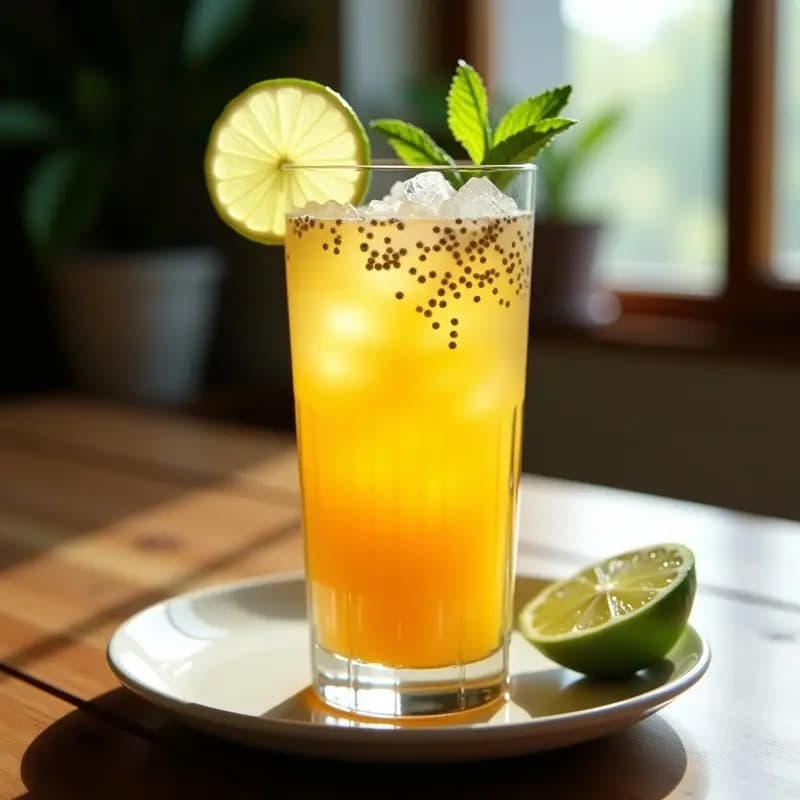 Moji de Maracuyá y Menta con Limón: Bebida Brasileña Refrescante y Digestiva